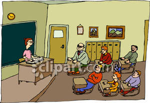 Adult Learning Program Royalty Free Clipart Picture
