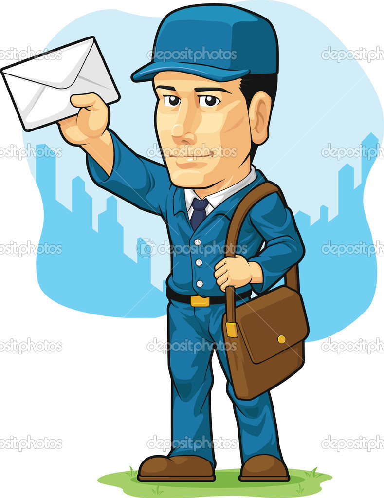 Cartoon Of Postman Or Mailman   Stock Vector   Bluezace  23151432