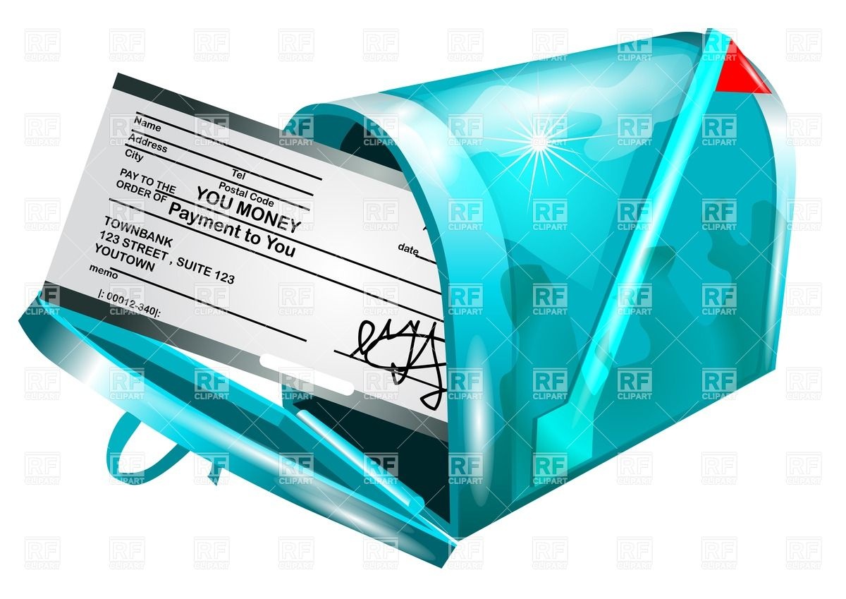 Payment Clipart Money Check Payment In Mailbox