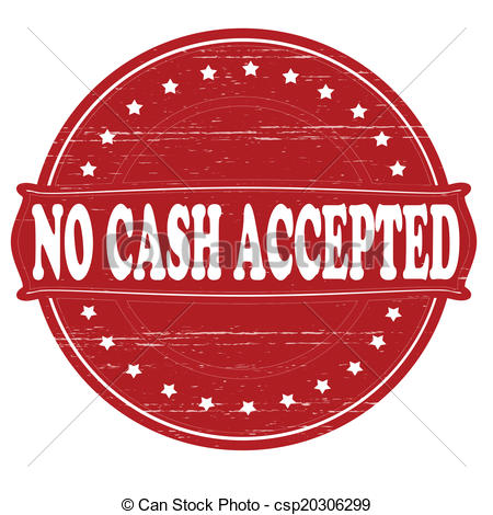 Eps Vectors Of No Cash Accepted   Stamp With Text No Cash Accepted    