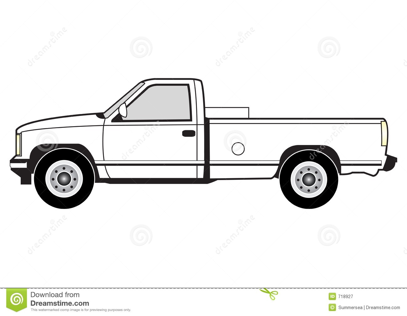 Line Art   Pick Up Royalty Free Stock Photography   Image  718927