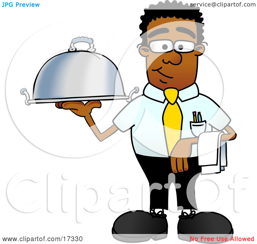 Servant Clipart Clipart Picture Of A Black Businessman Mascot Cartoon
