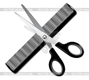 Barber Tools     White   Black Vector Clipart