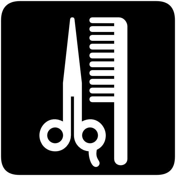 Barbershop Beauty Salon Symbol Clip Art At Clker Com   Vector Clip Art
