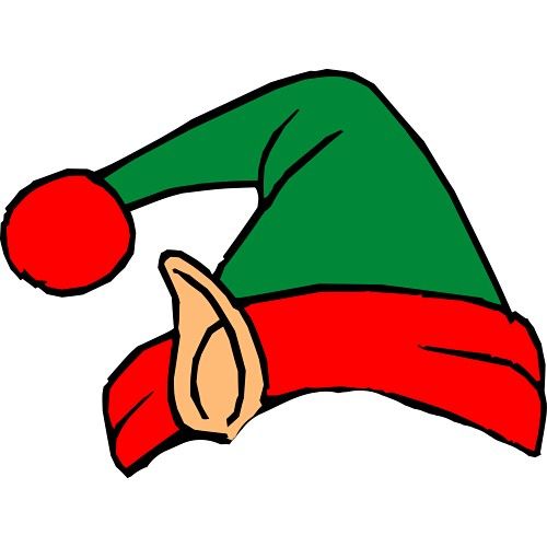 Christmas Elf Hat And Ears Clip Art   Crafts And Good Gifts