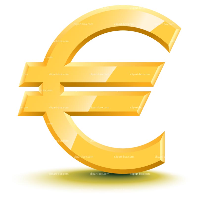 Clipart Goldy Euro Symbol   Royalty Free Vector Design