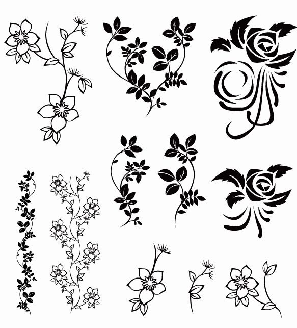 Vector Floral Pack   Free Vector Graphics   All Free Web Resources For