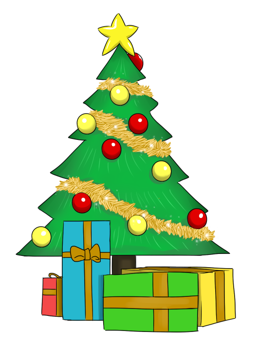 Art Christmas Tree With Presents   Clipart Panda   Free Clipart Images