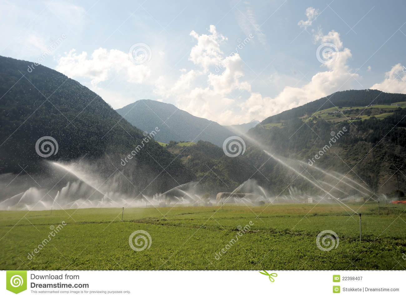 Water Sprinklers Royalty Free Stock Photography   Image  22398407