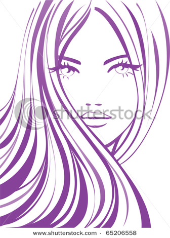 Beautiful Eyes And Long Eyelashes And A Pretty Face In This Vector