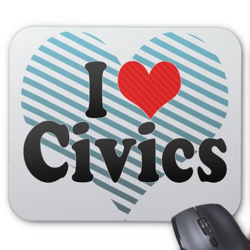 Love Civics Mouse Pad   Zazzle