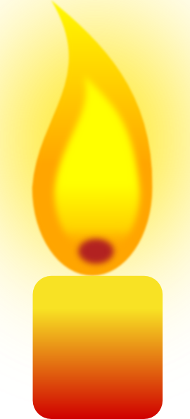 Burning Candle 2 Clip Art At Clker Com   Vector Clip Art Online    
