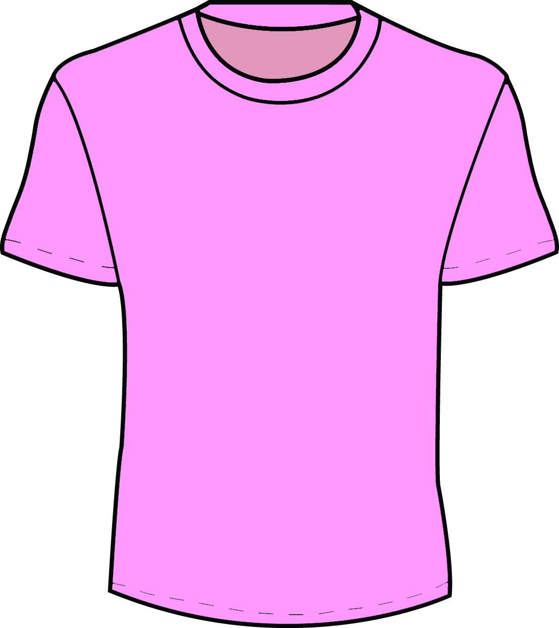 Pink T Shirt Template   Clipart Best