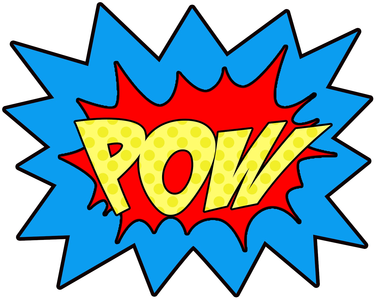 Superhero Pow Signs   Clipart Best
