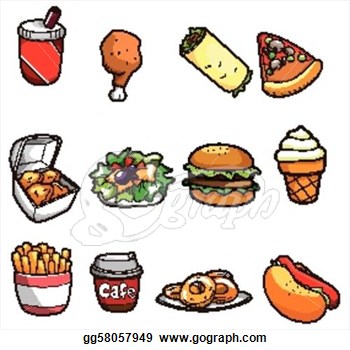 American Food Clipart Cartoon Fast Food Icon