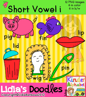Blog Hoppin   Short Vowel Clip Art And Some Freebies