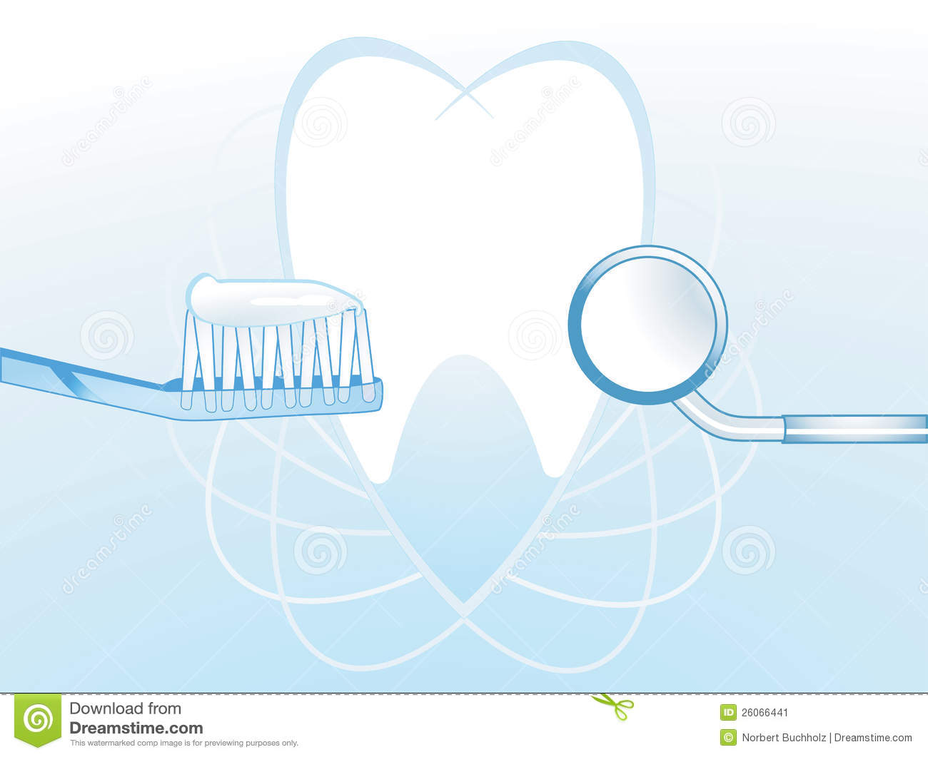 Dental Hygiene Illustration With A Tooth And Toothbrush