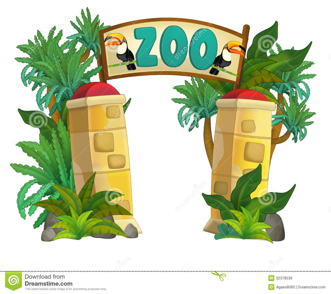 Displaying 16  Images For   Zoo Entrance Gate Clipart
