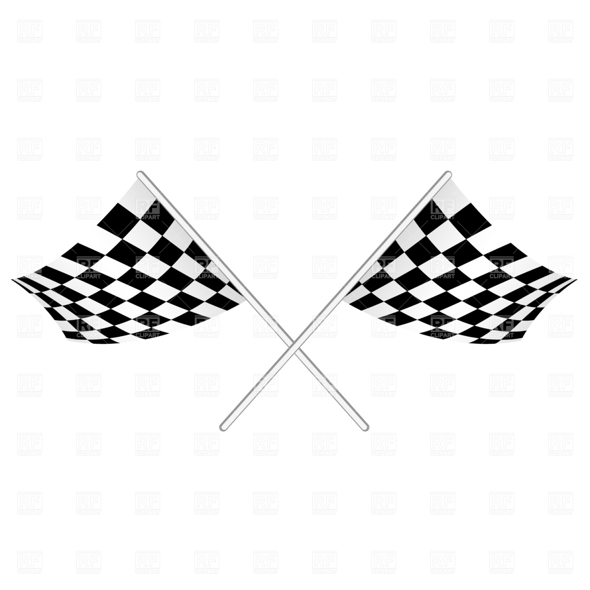 Checked Start Flag Download Royalty Free Vector Clipart  Eps