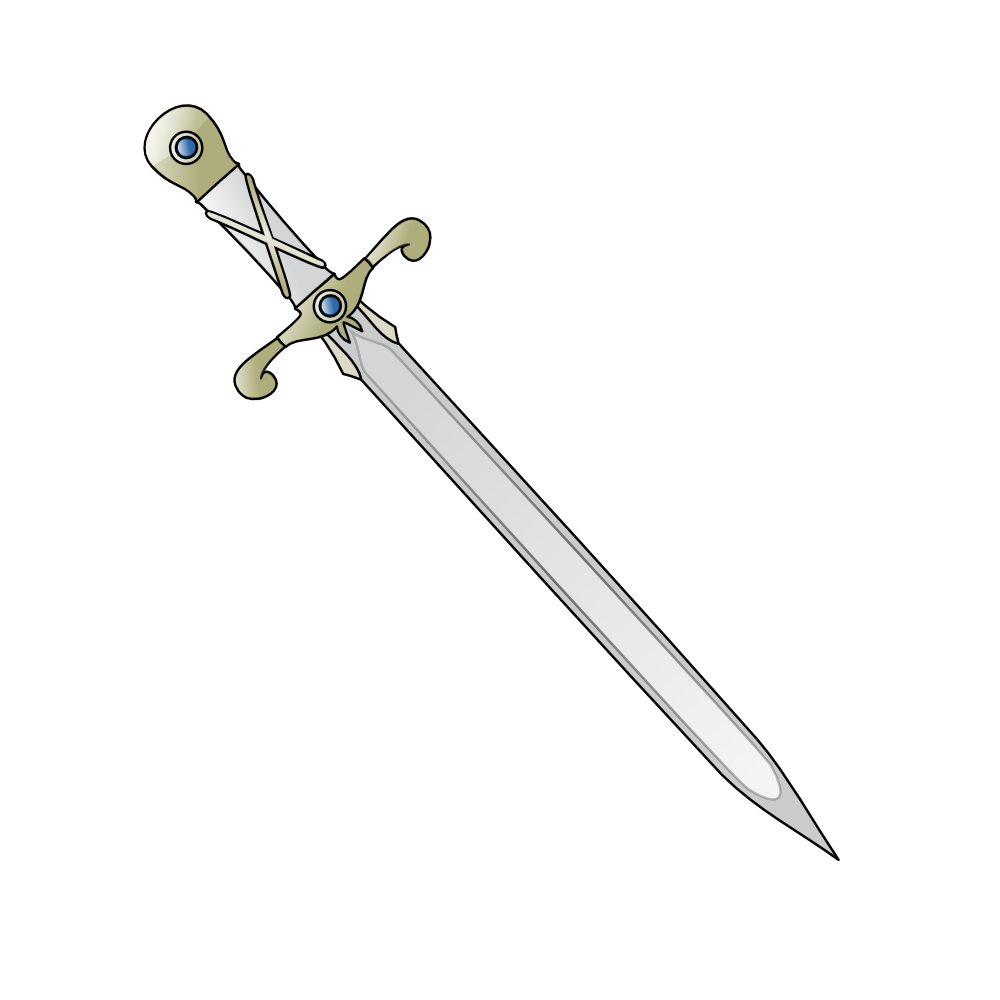 Onlinelabels Clip Art   Long Sword