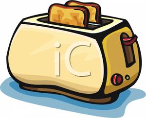Toast Clipart Two Pieces Toast Popping Out Toaster Royalty Free    