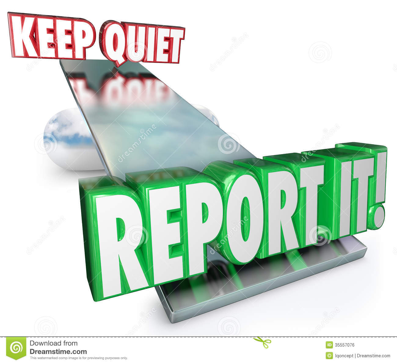 Keep Quiet Vs Report It Weighing Options Do Right Thing Royalty Free