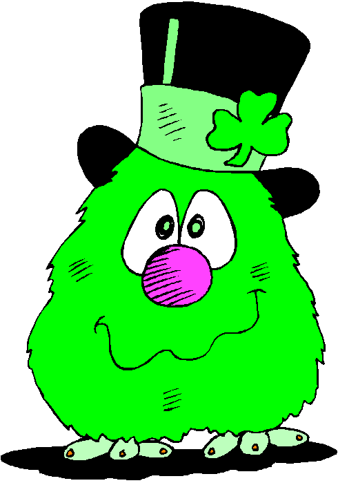 Patrick S Day St Patricks Day St Pats Clipart Friendly Green Furry