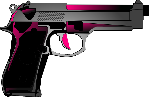 Pink Handgun Clip Art At Clker Com   Vector Clip Art Online Royalty