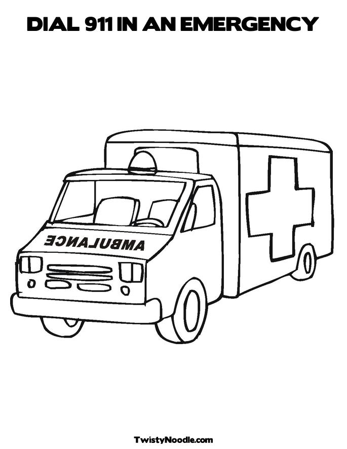 911 Emergency Coloring Pages Http   Pics10 This Pic Com Key Ambulance