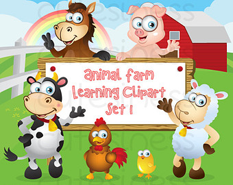 Farm Digital Clipart Farm Clipart Farm Clip Art Animal Farm Clipart
