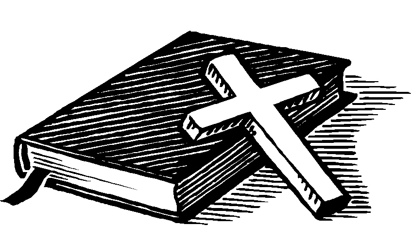 Bible With Cross Clip Art