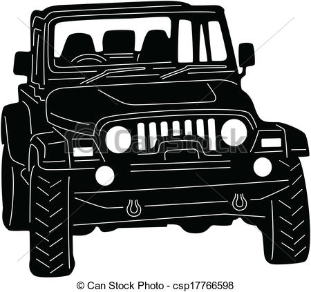 Eps Vectors Of 4x4 Truck   Illustration Of Great 4x4 Truck Silhouette