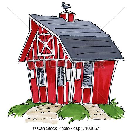 Of Barn Shed   A Little Barn Or Shed Csp17103657   Search Clipart