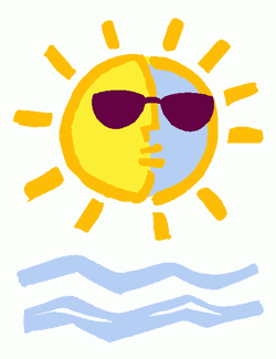 Clipart   Labor Day 2b Summer   Vacation Related Clipart About Sun