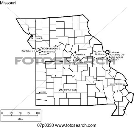 Clipart   Missouri County Map  Fotosearch   Search Clip Art