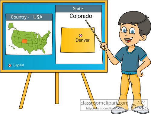 Colorado   Usa State Capital Denver Colorado 2   Classroom Clipart