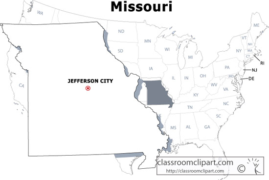 Download Missouri State Mapbw