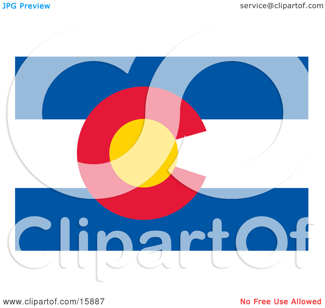 Flag Of Colorado Clipart Illustration By Andy Nortnik  15887