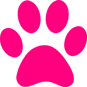 Pink Dog Print Clip Art At Clker Com   Vector Clip Art Online Royalty    