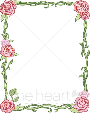 Renaissance Style Roses And Vines   Wedding Flower Borders