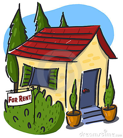 Rent Due Clipart House For Rent Illustration