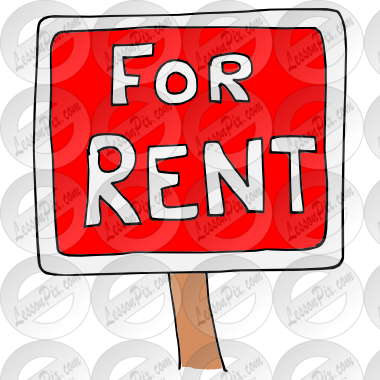 Rent Picture For Classroom   Therapy Use   Great Rent Clipart