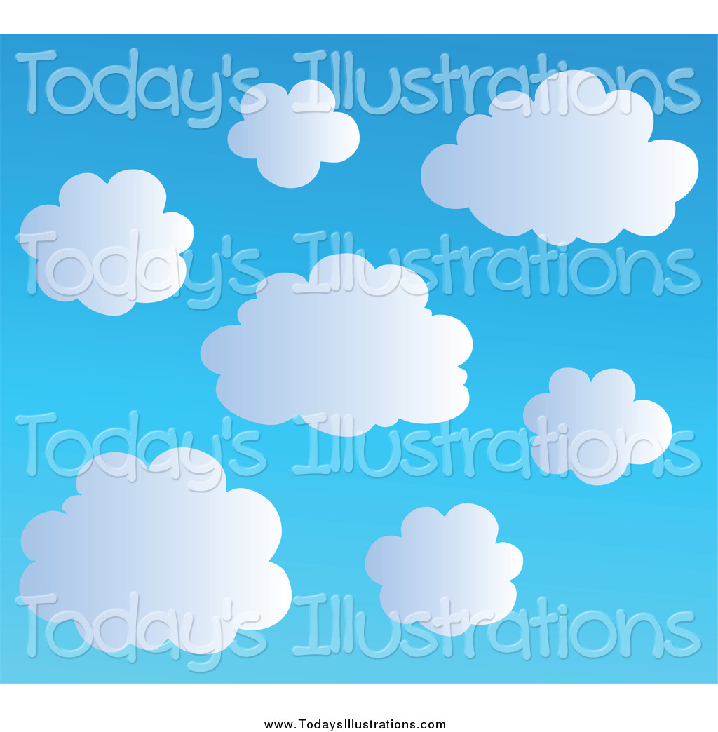 Blue Sky Clouds Clipart New Clipart   New Stock New