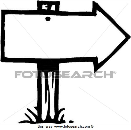 Clip Art Of This Way This Way   Search Clipart Illustration Posters