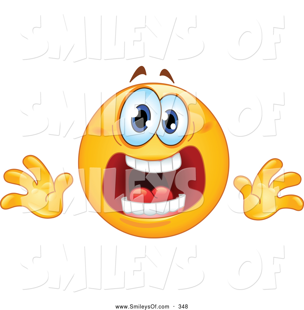 Vector Smiley Clipart Of Aupset Or Stressed Emoticon Face By Yayayoyo