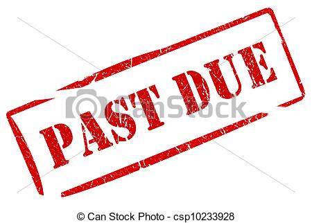 Art Of Past Due Stamp Isolated On White Csp10233928   Search Clipart