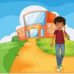 Illustration Of A Man Going Home From School Business Man