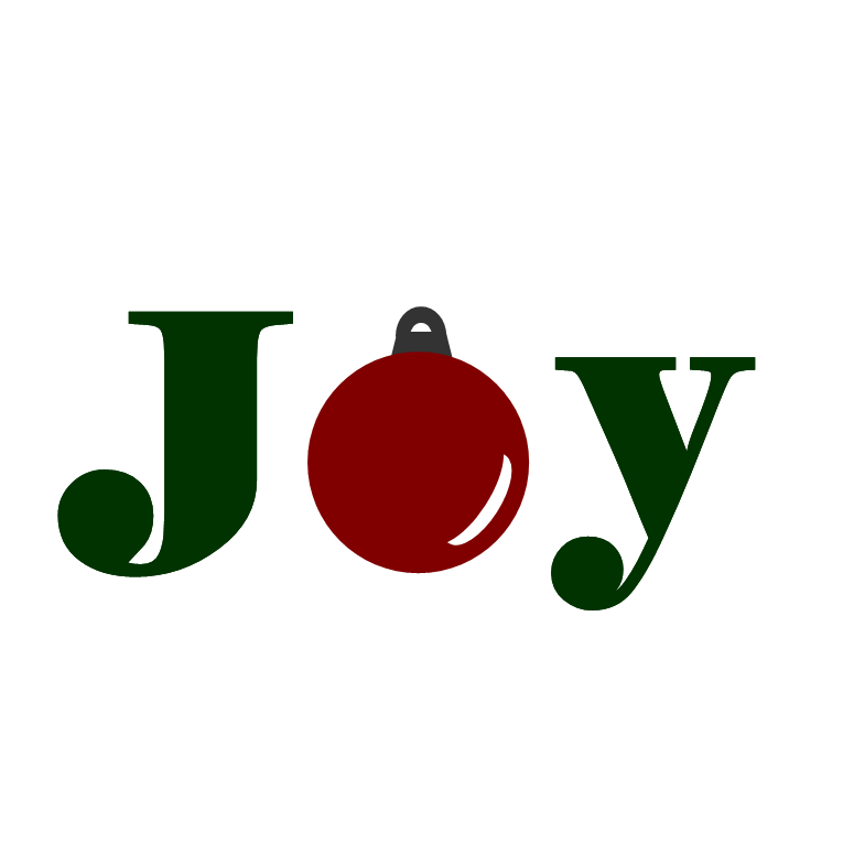 Joy Christmas Clipart Holiday Word Art   Joy