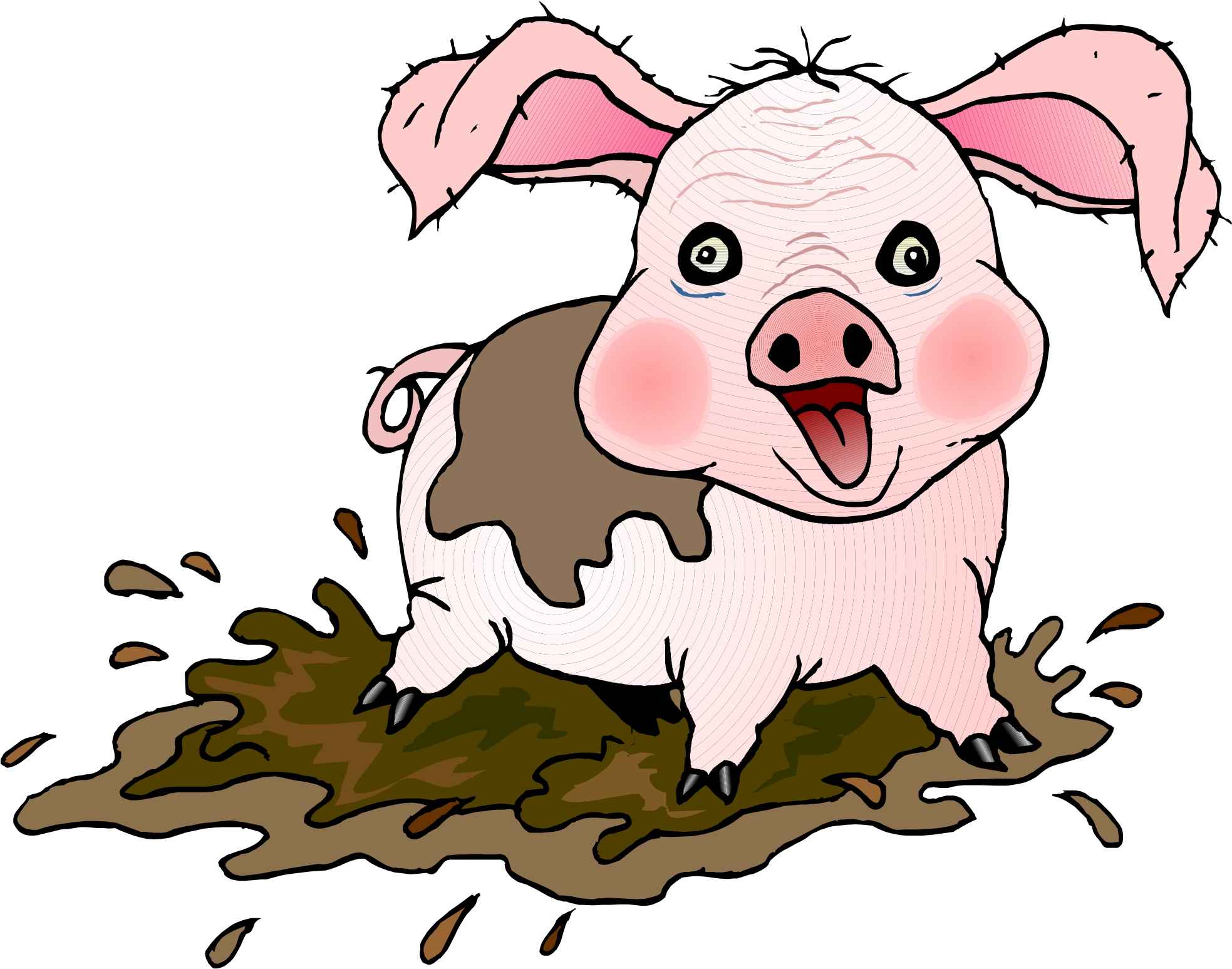 Mud Hole Pigs Clipart   Cliparthut   Free Clipart