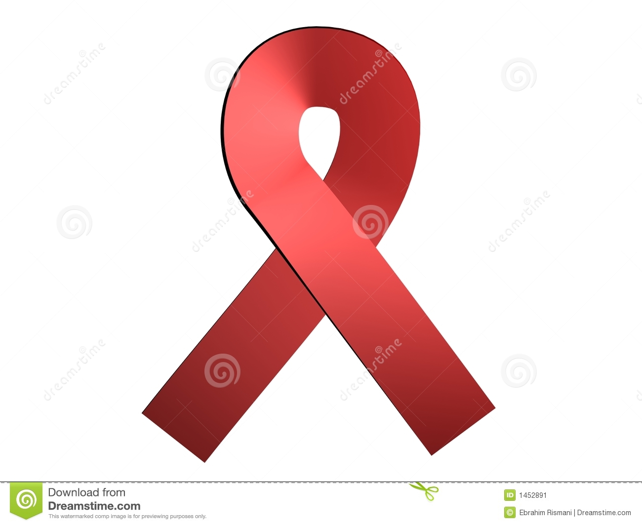 Aids Hiv Awareness Ribbon Stock Image   Image  1452891